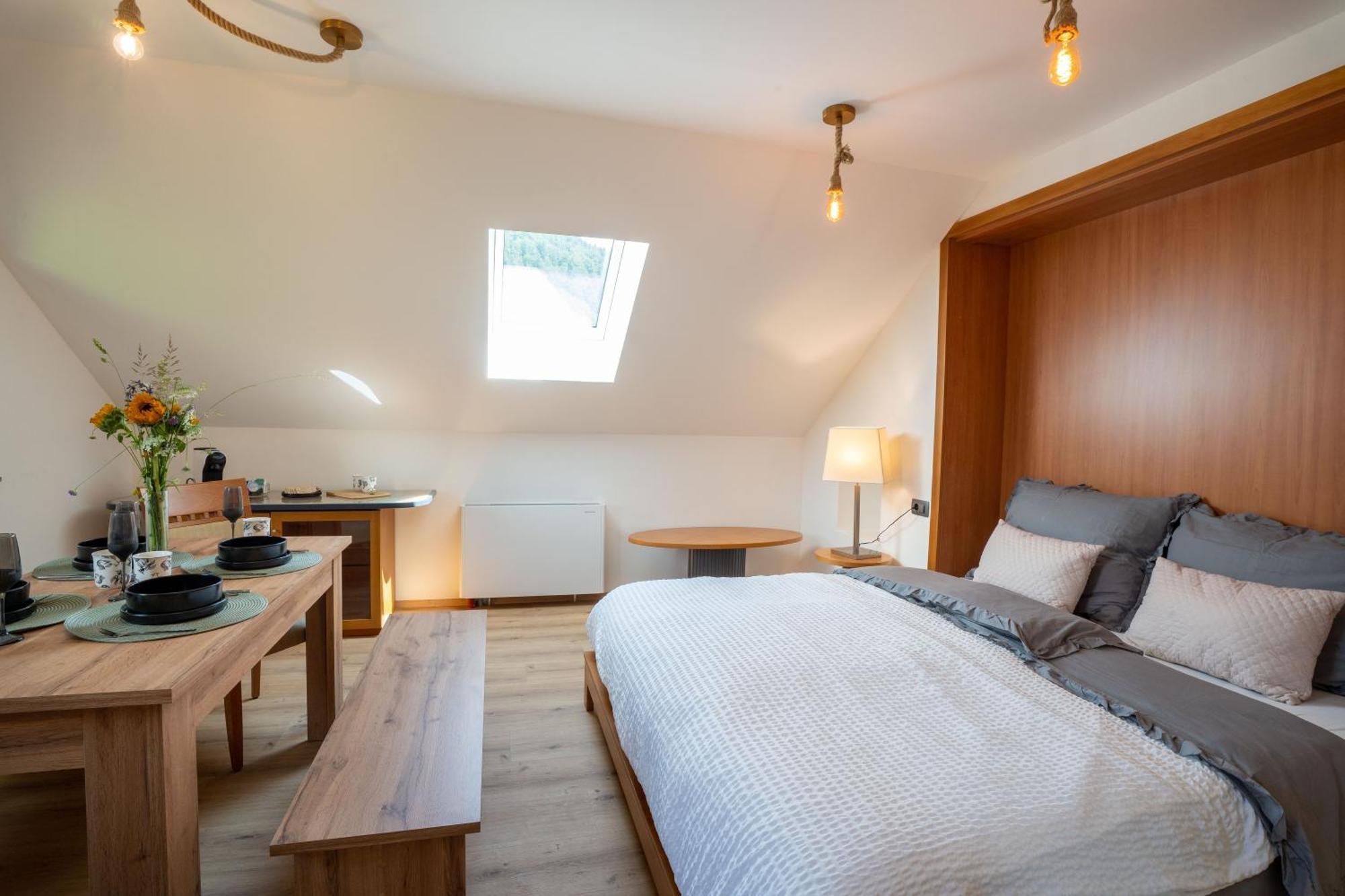 Aparthotel Hom At Vintgar Zgornje Gorje Buitenkant foto
